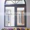 America half round /arched double glass wood aluminum window, wooden window, timber window, wood frame window