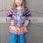 2015 Newest Spring Summer girls boutique clothing outfits holiday party wear girls chevron pant set