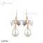 New Design High Quality 18K Gold Natural Pearl Earring