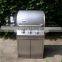 Table Outdoor Gas BBQ Grill 3 Burners Industrial Gas Grill