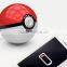 New arrive portable pokemon power bank 8000mah with led light hot selling power bank factory supply