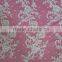 Top quality floral jacquard lace fabric with cords and beads SAY014CB