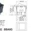 2pin mini rocker switch,AC rocker switch with automatic sensor light,12v rocker switches with light