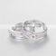 New Design Silver 925 Ring Band With Pink and White Stones