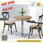 Iron frame Pashmina multicolor dining chair