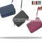 BUBM Blue Portable Nylon Women Three Folding Zipper Handbag