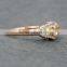 14K Gold Vermeil Sterling Silver Two Tone Plating Daisy Flower Ring