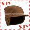 6 Panel Men's Ear Flap Cap Custom Earflap Baseball cap