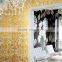 LJ JY-P-D03 Glass Gold Leaf Mosaic Tile TV Backsplash for Bedroom Wall