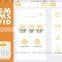 Smart touch keypad 30 wireless zones+4 hardwired zones a9 gsm alarm system pir