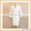 100% Waffle cotton Bath Robe in White