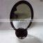 acrylic black desktop cosmetic mirror with logo