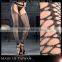Glittery seamless open crotch sexy transparent tights