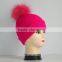 Hot selling fashion winter real fur hat for young lady