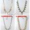 Luxury style half moon necklace designs