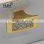 Zamak cabinet pull handle door lock knobs with crystal
