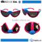 China supplier logo printed promotional custom color change frame cheap orange kids foldable sunglasses for children