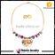 Amethyst Collar Necklace with Earring, Stainless Steel