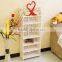 Fashion style plastic decorative corner storage shelf wood shelves
