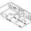 JY-4|2.5mm Cold rolled steel zinc plated metal tube fitting