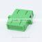Green-cap SC APC DX fiber optic adapter
