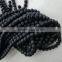 DIY Custom Jewellry Findings-black Round Natural Lava Stone Loose Beads for Bracelets