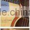 DAddario EXP16 strings cut-away shape A+ grade solid spruce & walnut acoustic guitar