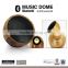 Patented design bamboo wood speaker mini bluetooth with suction cup, low price wireless Bluetooth mini speaker with built-in mic