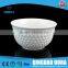 personalized hotel porcelain embossed bowl/ customized shape hotel white bowl
