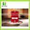 High quality red die cut matt offset paper card arabic style wedding invitation with ribbon