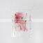 Cosemtic cotton puff printed drawstring bags witn cotton line