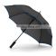 Black automatic customized promotional umbrella with EVA handle