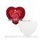 heart shape full-bleed printing sublimation ceramic gift wedding door gift