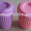 Candy color silicone coffee cup