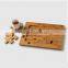 Creative bamboo custom wood tray set with coaster for coffee