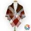 hot sale fall/winter women's grid knit shawl and scarf