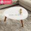 living room round shelf coffee table modern wooden coffee side table small tea table