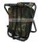 Steel Frame and 600D Backpack Cooler Chair , Travel Camping Chair, Cooler Bag