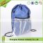 Drawstring Cinch Bag Backpack With Mesh Pocket Polyester Tote Sack(TM-CDR-228)