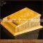 High gloss gold wooden storage box cigarette case