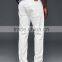 Fashionable 100% cotton classic white straight jeans with five bags design for men