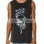100% Cotton Photo Acid Wash Singlet