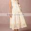 Latest Children Dress Design Kids Dresses Photo Sweet Ivory Warp- front Child Dress HSD5362