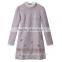 European Women Clothing Big Size Woman Winter Grid Dress