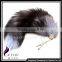 CX-R-17 Cute Fox Fur Tail Custom Metal Keychain