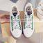 Students Flat - bottomed canvas running shoes women white board shoes