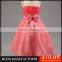 MGOO 2016 Celebration Pink Wedding Girl Dresses Flowers Cheap Price Boutique Girl Clothing MGT015-3