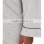 Custom Design Kimono 100% Cotton Men Bathrobe Contrast Piping V-neck Robe Pajamas With Embroidered Brand Logo At Chest