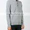Mens Cashmere Half Cardigan Sweater With Button Pullover Sweater