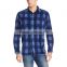 2016 Winter Latest Wholesale Long Sleeve Flannel Plaid Shirt